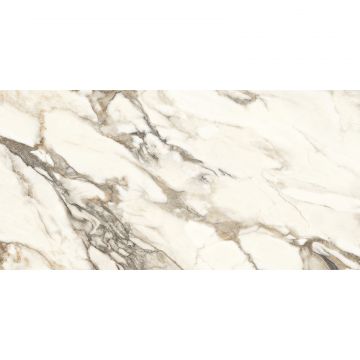Керамогранит Calacatta Bronze 60х120 см белый полированный