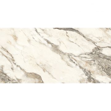 Керамогранит Calacatta Bronze 60х120 см белый полированный
