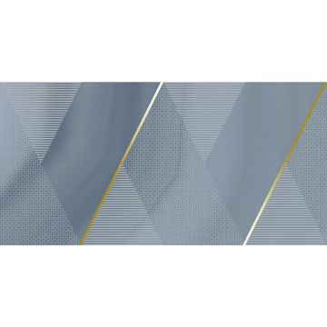 Декор Laparet Space синий 25х50 см