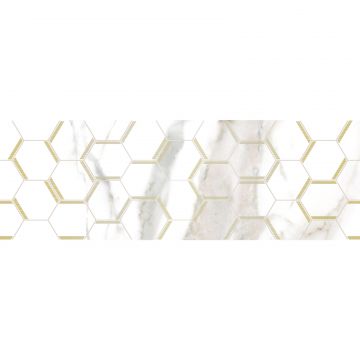 Декор Laparet (Лапарет) Adelaida белый 25х75 см