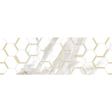 Декор Laparet (Лапарет) Adelaida белый 25х75 см