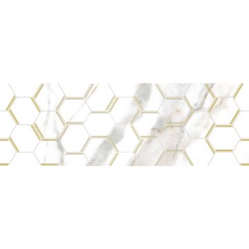 Декор Laparet (Лапарет) Adelaida белый 25х75 см