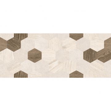 Плитка настенная Laparet (Лапарет) Betonhome бежевая мозаика 20х50 см