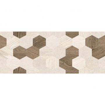 Плитка настенная Laparet (Лапарет) Betonhome бежевая мозаика 20х50 см