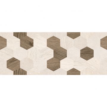 Плитка настенная Laparet (Лапарет) Betonhome бежевая мозаика 20х50 см