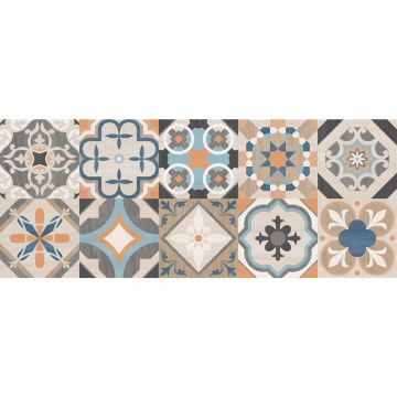 Плитка настенная Laparet (Лапарет) Oliver бежевая мозаика 20х50 см