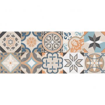 Плитка настенная Laparet (Лапарет) Oliver бежевая мозаика 20х50 см