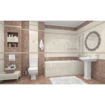 Бордюр Laparet (Лапарет) метал. серебро глянцевый 1,2х40 см