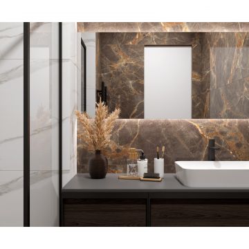 Керамогранит Laparet (Лапарет) Nebula Brown 80х80 см Полированный