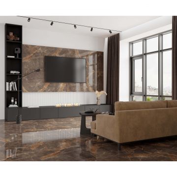 Керамогранит Laparet (Лапарет) Nebula Brown 80х80 см Полированный