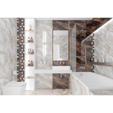 Плитка керамическая Laparet (Лапарет) Disco настенная коричневая 18-01-15-3626 30х60 см