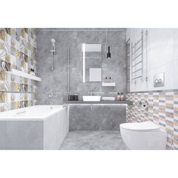 Плитка керамическая Laparet (Лапарет) Java Мозаика микс серая 28,6х29,8 см