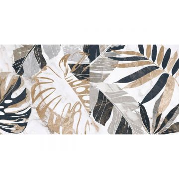 Плитка керамическая Laparet (Лапарет) Kanzas настенная кремовая ботаника 18-00-37-3636 30х60 см