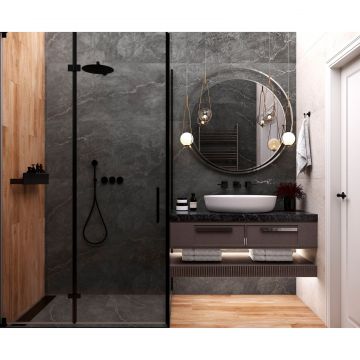 Керамогранит Laparet Leda Black 60x60 см Карвинг