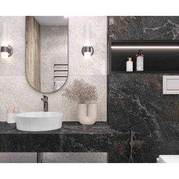 Керамогранит Laparet (Лапарет) Blaze Nero 60х120 см Графитовый Сатинированный Карвинг