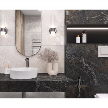 Керамогранит Laparet (Лапарет) Blaze Nero 60х60 см Графитовый Сатинированный Карвинг