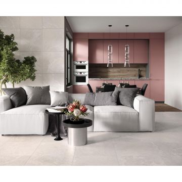 Керамогранит Laparet (Лапарет) Blaze Silver 60х60 см Светло-серый Сатинированный Карвинг