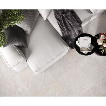 Керамогранит Laparet (Лапарет) Blaze Silver 60х60 см Светло-серый Сатинированный Карвинг