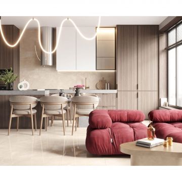 Керамогранит Laparet Carnico Beige 60x60 см Бежевый Полированный