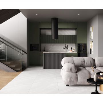 Керамогранит Laparet (Лапарет) Casino Silver 80x80 см Светло-серый Лаппатированный