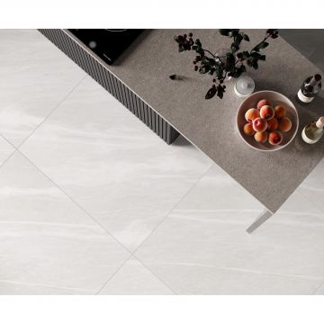 Керамогранит Laparet (Лапарет) Casino Silver 80x80 см Светло-серый Лаппатированный