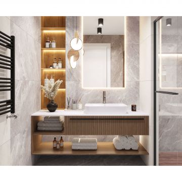 Керамогранит Laparet Crystal Grey 60x60 см Серый Сатинированный