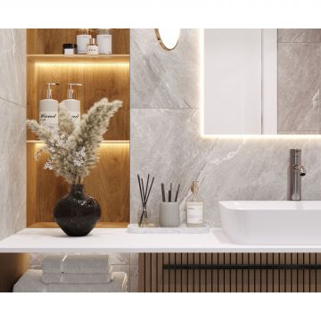 Керамогранит Laparet Crystal Grey 60x60 см Серый Сатинированный