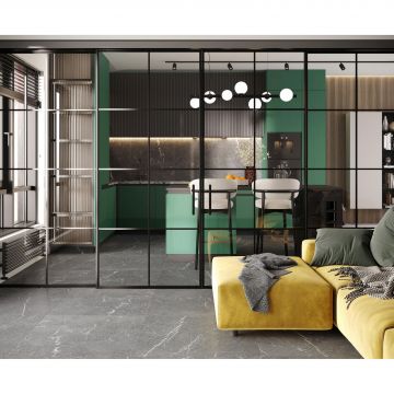 Керамогранит Laparet (Лапарет) Fabric Natural 80x80 см Серый Лаппатированный