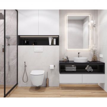 Керамогранит Laparet (Лапарет) Horison Blanco 60х120 см Светло-серый Матовый Карвинг