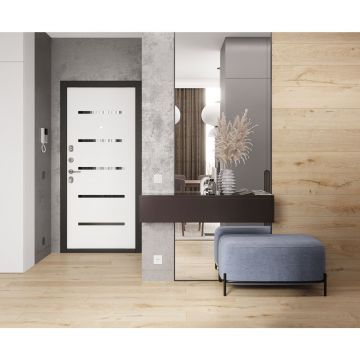 Керамогранит Laparet Lux Beige 20х120 см Кремовый Карвинг