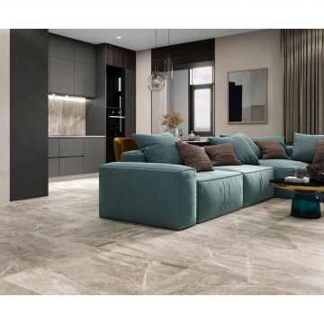 Керамогранит Laparet (Лапарет) Mainstream Moca 80x80 см Серый Лаппатированный