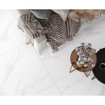 Керамогранит Laparet (Лапарет) Marmara White 80x80 см Белый Лаппатированный