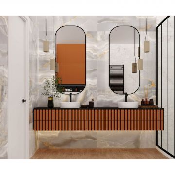 Керамогранит Laparet (Лапарет) Onyx Azul 60x120 см Серый Полированный