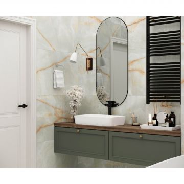 Керамогранит Laparet (Лапарет) Onyx Dawn Mint 60x120 см Зеленый Полированный