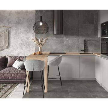 Керамогранит Laparet (Лапарет) Optima Grafito 60x60 см Темно-серый матовый