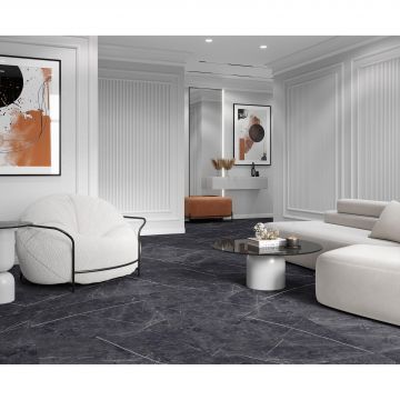 Керамогранит Laparet (Лапарет) Pietra Violet 80x80 см Графитовый Лаппатированный