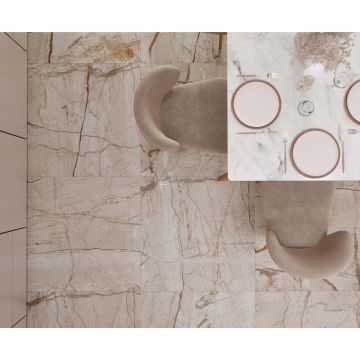 Керамогранит Laparet (Лапарет) Pulsar Beige 80х80 см Карвинг