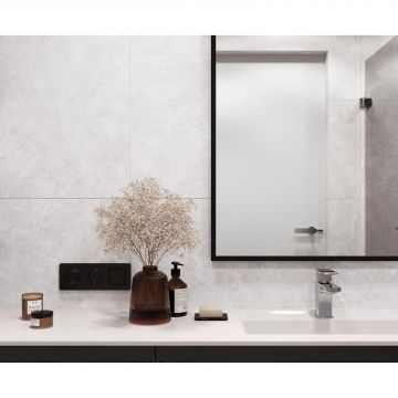 Керамогранит Laparet (Лапарет) Runa Bianco 60х60 см Светло-серый Матовый Структурный