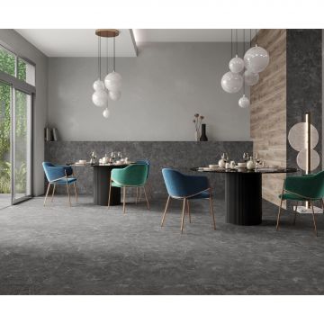 Керамогранит Laparet (Лапарет) Runa Nero 60x120 см Графитовый Матовый Структурный