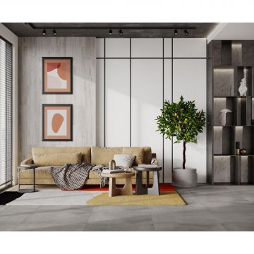 Керамогранит Laparet (Лапарет) Sahara Dark Grey 80х80 см Лаппатированный