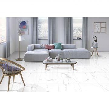 Настенная плитка Laparet (Лапарет) Statuario 20х40 см Табачный узор 08-00-17-2466