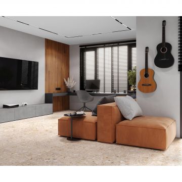 Керамогранит Laparet Stony Beige 80x80 см Бежевый Лаппатированный