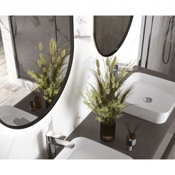 Керамогранит Laparet (Лапарет) Venatino Grey 60х60 см Белый Сатинированный Карвинг