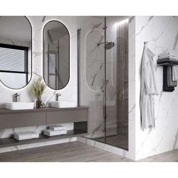 Керамогранит Laparet (Лапарет) Venatino Grey 60х120 см Белый Сатинированный Карвинг