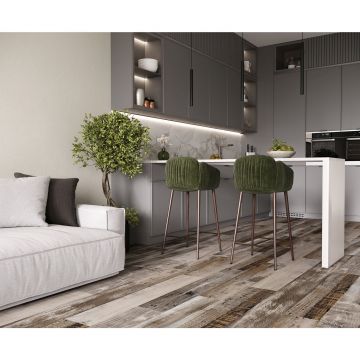 Керамогранит Laparet (Лапарет) Vintage Grey 20х120 см Серый Матовый Структурный