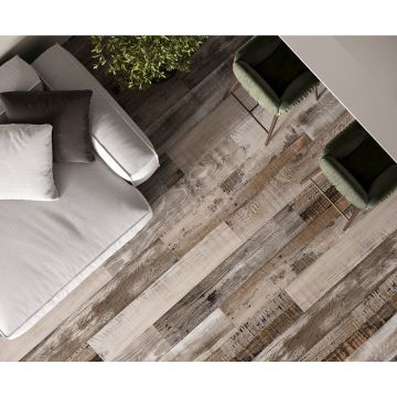 Керамогранит Laparet (Лапарет) Vintage Grey 20х120 см Серый Матовый Структурный