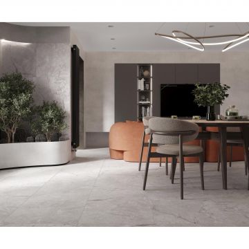 Керамогранит Laparet (Лапарет) Zorani Bianco 60х60 см Светло-серый Сатинированный Карвинг