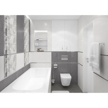 Бордюр Laparet (Лапарет) метал. серебро глянцевый 3х120 см 51530120B