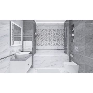 Настенная плитка Laparet (Лапарет) Fumo серый 20х50 см