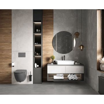 Керамогранит Laparet (Лапарет) Nord Gris серый SG50001520R 60х119,5 см Матовый Карвинг